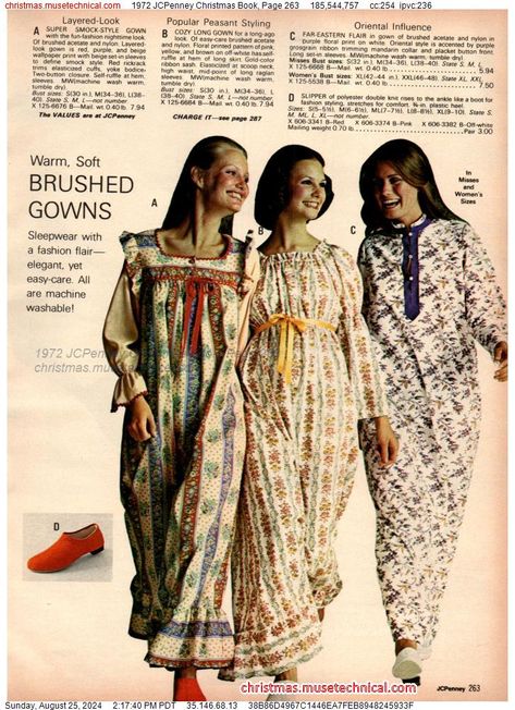 1972 JCPenney Christmas Book, Page 263 - Catalogs & Wishbooks Seventies Fashion, Christmas Catalogs, Christmas Book, Christmas Books, Book Page, Saree, Books, Christmas