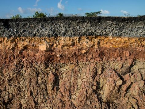 Layers Of Soil, Layers Of Earth, Subduction Zone, Earth Layers, Soil Texture, Flip Image, Soil Layers, Best Rock, Canvas Texture