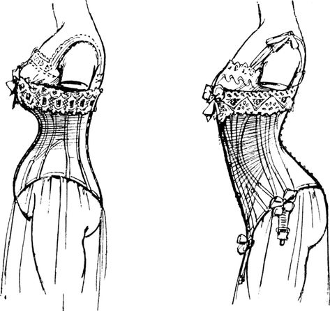 Edwardian Corsets, Fashion Timeline, Victorian Corset, Corsets Vintage, Corset Costumes, Corset Pattern, Vintage Corset, Design Textile, Corset Lingerie