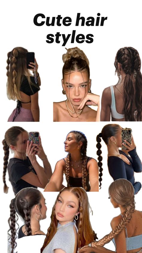 Medium Hair Up, Preppy Hairstyles, Hairstyle Examples, Hair Inspiration Long, Hairstyles For Layered Hair, Hair Braid Videos, Greasy Hair Hairstyles, Hair Stylies, Cute Hair