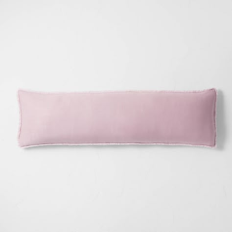 Lumbar Heavyweight Linen Blend Throw Pillow Mauve - Casaluna™: Rayon Weave, Removable Cover, Indoor Use Mauve Decor, Light Pink Throw Pillows, Pink Lumbar Pillow, Apartment Finds, Fun Pillows, Nyc Rooms, Nyc Apt, Pink Throw Pillow, Throw Pillows White