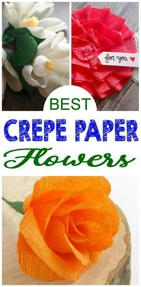 Paper Flower Backdrop Wedding, Crepe Paper Crafts, Crepe Paper Flowers Diy, Paper Flowers Diy Easy, Crepe Paper Roses, How To Make Crepe, Fleurs Diy, Easy Paper Flowers, How To Make Paper Flowers