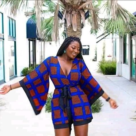 Shorts Ankara, Ankara Shorts, Kimono Ankara, Ankara Kimono, African Print Clothing, Short African Dresses, African Wear Dresses, Ankara Gown, African Fashion Ankara