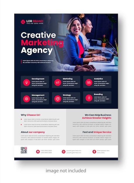 Digital Flyer Design Ideas, One Pager Design Creative, Tech Flyer Design, Digital Brochure Design, Sales Sheet Design, Digital Marketing Brochure, Event Pamphlet, Digital Flyer Design, Business Poster Design