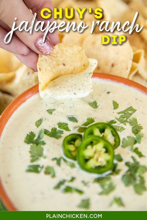 Jalapeno Ranch Dip, Jalapeño Ranch Dip, Jalapeno Ranch Dressing, Jalapeño Ranch, Ranch Dip Recipe, King Ranch Chicken Casserole, Jalapeno Dip, Sour Cream Dip, White Chicken Enchiladas