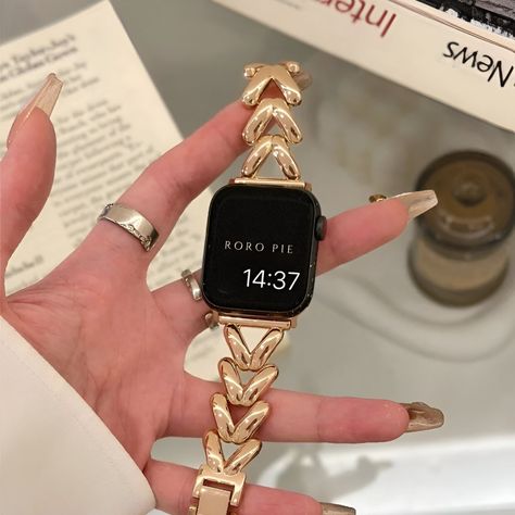 Rose gold apple watch