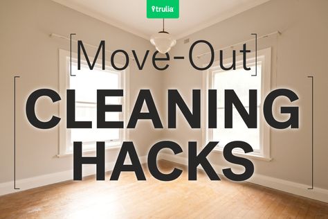 Make sure you get as much of your security deposit back as possible when you move out of your apartment. Try these 8 hacks to clean and de-grime. Move Out Cleaning, Cleaning Painted Walls, Apartment Cleaning, Farmhouse Side Table, Glass Cooktop, Deep Cleaning Tips, Cute Dorm Rooms, Room Transformation, Simple Life Hacks