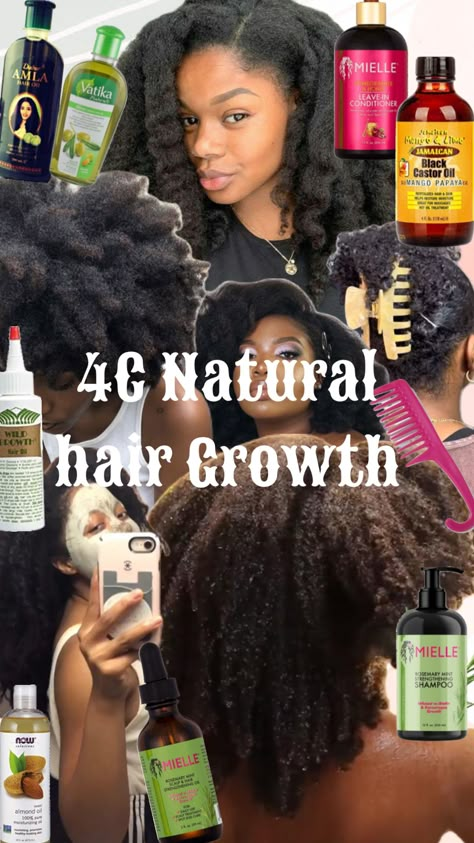 Hairgrowth Natural Hair 4c, 4c Hair Growth Oil, Best Oils For 4c Hair Growth, 1 Year Natural Hair Growth, Hair Growth Oils For Natural Hair 4c, Black Hair Products For Growth, 4c Natural Hair Care Tips, 4c Hair Growth Journey, 4c Natural Hair Growth Tips