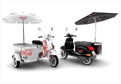 Gerobak Dorong, Food Stall Design, Coffee Food Truck, Coca Cola Light, Bike Food, Own Business Ideas, Bike Cart, Mobile Food Cart, Coffee Trailer