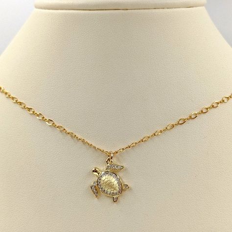 NEW at BellaIpsa - Small Gold 925 Turtle Necklace! Use Code Discount 20 for $20 off Now Through Christmas! Includes FREE 2-Day Shipping and FREE Gift! Cute Pendant Necklace Charms, Beaded Turtle Necklace, Gold Turtle Necklace, Diamond Turtle Necklace, Pave Necklace, Sea Turtle Necklace, Turtle Jewelry, Turtle Bracelet, Turtle Charm