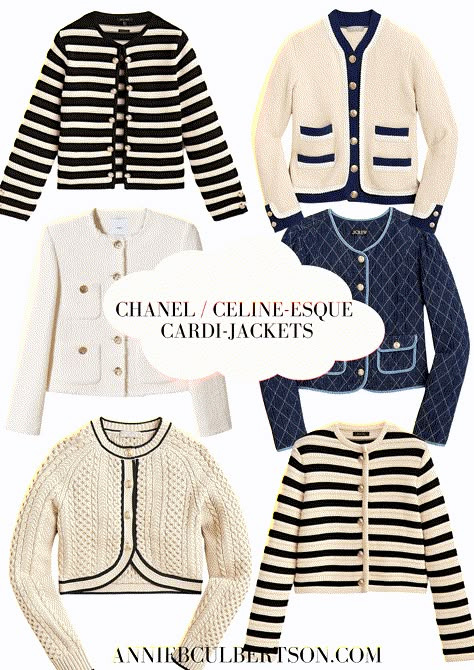 Easter Sunrise Service Outfit, Cardigan Jacket Women, Chanel Inspired Work Outfit, Chanel Style Cardigan, Cardigan Chic Outfit, Preppy Style Outfits Womens Fashion, Chanel Look Outfit, Channel Aesthetic Outfits, Knitted Jacket Outfit