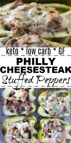 Keto philly cheese steak stuffed peppers make an easy keto meal or dinner when you're hungry. The delish cheesesteak peppers are also low carb and gluten free. #keto #lowcarb #ketorecipes #glutenfree Cheesesteak Peppers, Cheese Steak Stuffed Peppers, Steak Stuffed Peppers, Philly Cheese Steak Stuffed Peppers, Cheesesteak Stuffed Peppers, Philly Cheese Steak Recipe, Cheesesteak Recipe, Cheese Steak, Philly Cheese