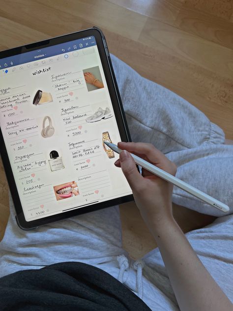 Ipad Wishlist, Notion Digital Planner, Aesthetic Ipad Planner, Digital Journaling Ipad Ideas, Journaling Ipad, Ipad Journaling Apps, Digital Planning Aesthetic, Ipad Planning, Ipad Digital Journal