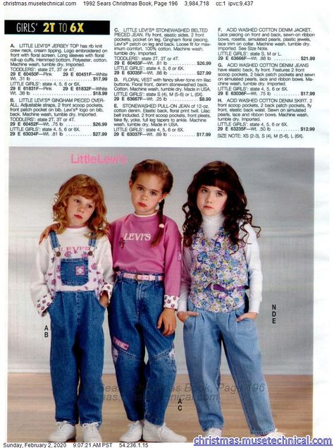 1992 Sears Christmas Book, Page 196 - Christmas Catalogs & Holiday Wishbooks 1900 Outfits, 90s Kids Outfits, 1900s Outfits, 1990s Kids Fashion, 19s Fashion, Decades Outfits, 80s Fashion Kids, 90s Kids Fashion, 1990s Outfits