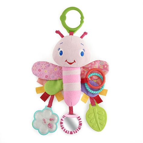 Bright Starts Pretty In Pink Flutter & Link Friend - Bright Starts - Toys "R" Us...got it Baby Swings And Bouncers, Bright Starts, Stroller Toys, Girl Toys, Pink Baby Girl, Baby Swings, Newborn Baby Girl, Developmental Toys