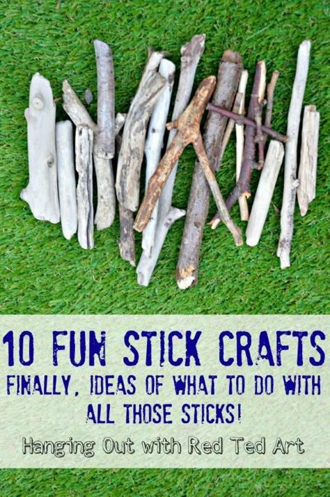 100 Things To Do, Stick Crafts, Theme Nature, Outdoor Learning, Things To Make, Nature Play, Crafty Kids, Camping Crafts, Nature Activities