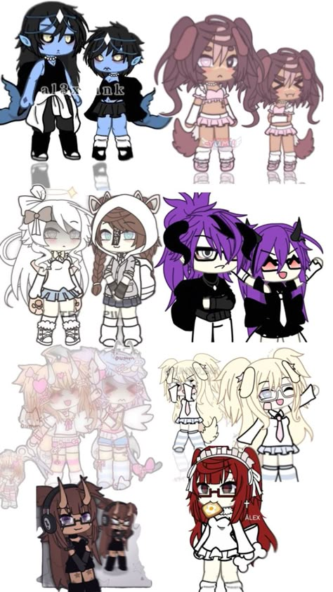 Gacha life ocs ideias Gacha Pajama Ideas, Gacha Life Girl Outfit Ideas, Y2k Gacha Life Oc Ideas, Gacha Life Avatar Ideas, Gacha Life Kid Outfits, Gacha Life Hairstyles Ideas, Oc Gacha Life Aesthetic, Girl Gacha Life Oc, Gacha Life Ocs Girl Ideas