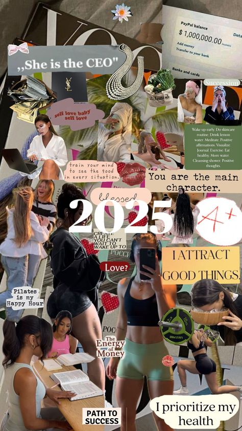 Vision Board Themes, Vision Board Collage, Vision Board Examples, Mind Thoughts, Vision Board Wallpaper, Manifesting Vision Board, Vision Board Images, Vision Board Goals, Vision Board Pictures