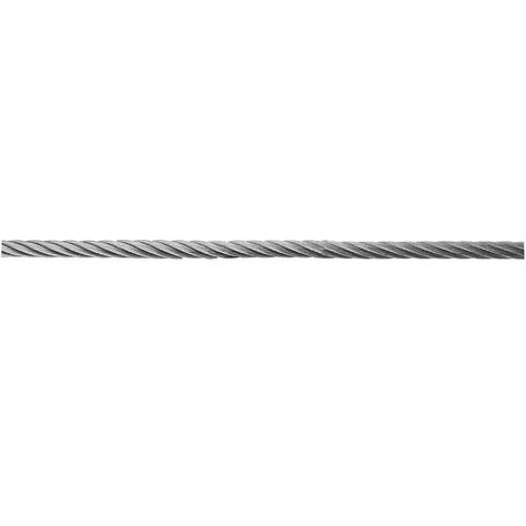 IAM Design 15/64 in. Dia (6 mm) x 30 ft. 316 Stainless Steel Wire Cable 7x19 Semi-Rigid Cable Deck Railing Cable, Tension Cable Railing, Muzata Cable Railing, Steel Cable Deck Railing, Deck Railing Wire Cable, Cable Railing Systems, Parts Of Stairs, Store Icon, Steel Stairs