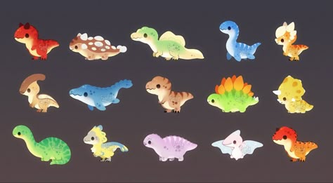 Chibi Dinosaur, Dinosaur Tattoos, Dinosaur Wallpaper, Arte Do Kawaii, Cute Dino, Dinosaur Images, Kawaii Dinosaur, Dinosaur Drawing, Dinosaur Pictures