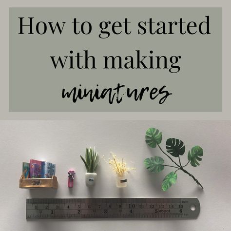 How to get started with making miniatures: tools for beginners - Allie Mikenna How To Start Making Miniatures, Miniatures For Beginners, Clay Miniatures Diy Tutorials, Miniature Crafts Tiny Things, Mini Things To Make Out Of Clay, How To Make Miniatures, How To Make Miniature Things Diy, Air Dry Clay Miniatures Diy, How To Make Mini Stuff Diy