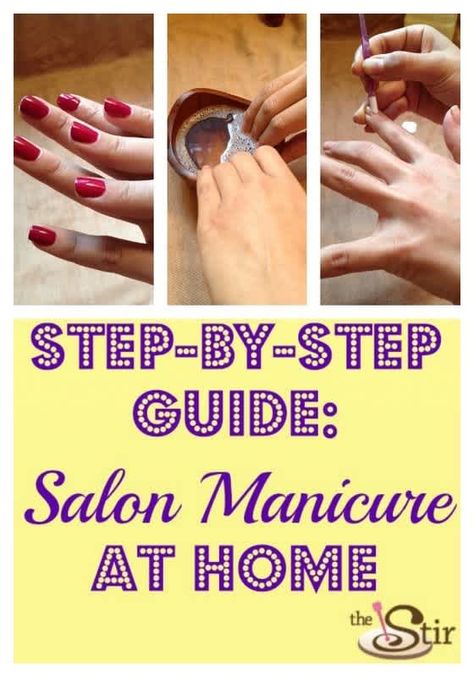 The Perfect At-Home Manicure Acrylics Blue, Styling Ideas For Women, New French Manicure, Gel Manicure Colors, Manicure Steps, Pink French Manicure, Old Nail Polish, Natural Manicure, Wedding Manicure