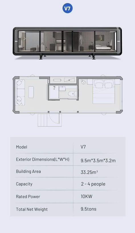 Prefabricated Architecture, Prefabricated Home, Glass Mobile, Modular Housing, Compact House, Container Architecture, Architecture Design Drawing, Micro House, Container House Plans