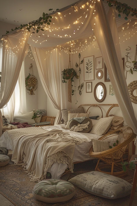 Experience nostalgic tranquility with our 20+ cottage aesthetic bedroom ideas, where simplicity and vintage allure combine for a dreamy escape. Soft Country Aesthetic Room, Cute Window Curtains, Wooden Room Decor Bedroom Ideas, Flower Garden Bedroom, Bed Against Window No Headboard, Bed Near Window Ideas, Bedroom Natural Light, Interior Design Bedroom Vintage, Room Cozy Aesthetic