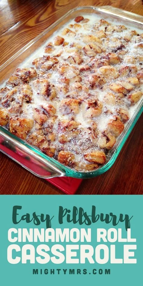 Easy Cinnamon Roll Casserole, Cinnamon Roll Wallpaper, Pillsbury Cinnamon Rolls, Cinnamon Roll French, Cinnamon Roll French Toast, Cinnamon Roll Casserole, Cinnamon French Toast, Breakfast Casserole Easy, Breakfast Sweets