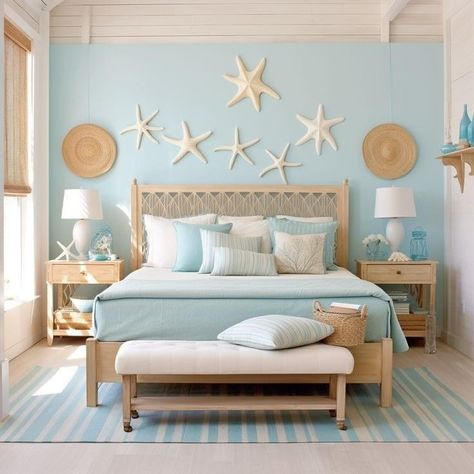 Mom Bedroom, Costal Bedroom, Beachy Room Decor, Beach Room Decor, Beachy Bedroom, Beach Themed Bedroom, Beach House Bedroom, Beach House Interior Design, Beachy Room