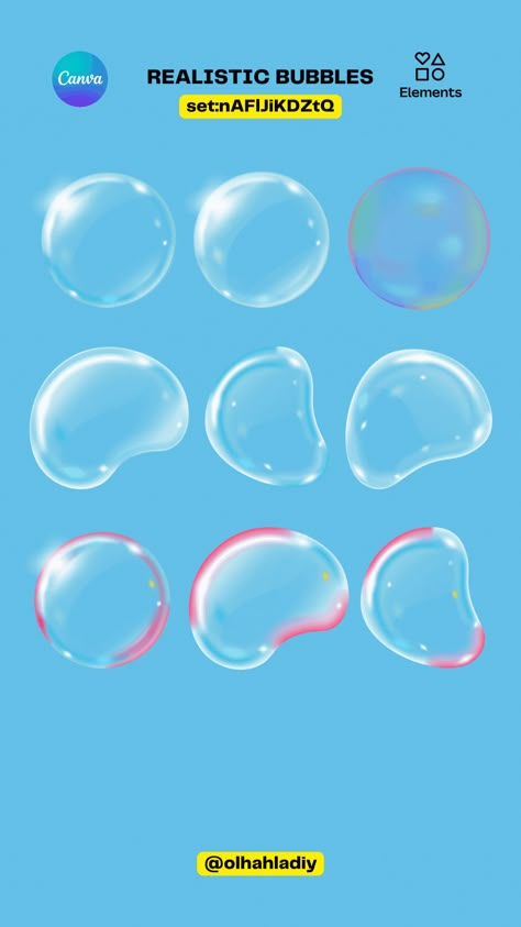 #bubbles #3d #illustration #canva #canvaelements #realistic #water #waterbubbles #pool #soap #soapbubble #element #transparent Water Canva Element, Bubble Illustration Graphics, Canva Bubble Elements, 3d Pubmat, 3d Elements Canva, Canva Filter, Canva 3d Elements, Bubble Poster, Bubble Illustration