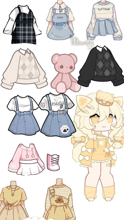 Chibi Outfits Clothes, Chibi Outfits, Fashion Inspiration, Style Inspiration, Clothes