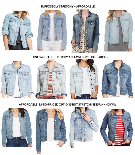 Denim Jackets for Spring Denim Jacket Outfit Spring, Denim Jacket Outfit Women, Denim Jacket Outfits, How To Wear Denim Jacket, Jacket Over Dress, Jackets For Spring, Outfits For Spring, Light Denim Jacket, Looks Jeans