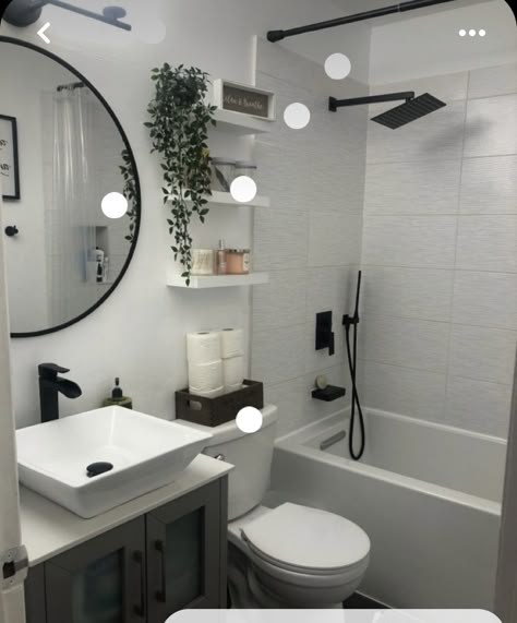 Small Full Bathroom, Small Apartment Bathroom, Full Bathroom Remodel, Small Bathroom Renovations, Restroom Decor, Small Bathroom Makeover, Bathroom Decor Apartment, Bathroom Redesign, Bathroom Design Decor