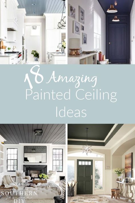 Tray Ceiling Paint Ideas, Tray Ceiling Paint, Painted Ceiling Ideas, Column Decoration Ideas, Painted Wood Ceiling, Tray Ceiling Ideas, Ceiling Ideas Living Room, Ceiling Paint Colors, Column Decoration