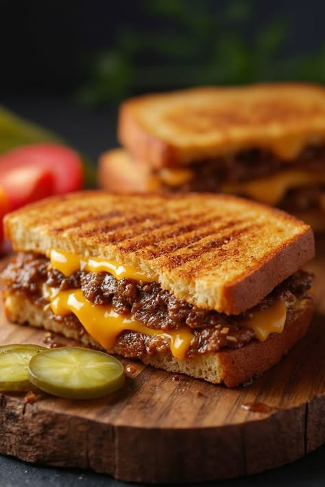 Grilled Cheese Patty Melts Recipe

Ingredients

- 1 pound ground beef
- 1/2 teaspoon garlic powder
- 1/2 teaspoon onion powder
- 4 slices of cheddar cheese
- 4 slices of bread (rye or sourdough)
- 2 tablespoons butter

Instructions 

- In a bowl, combine the ground beef, garlic powder, and onion powder; form into 4 patties. 
- Heat a skillet over medium heat and cook the patties for about 4 minutes on each side until they are cooked through. 
- Full Recipe on... Grilled Cheese Patty Melt, Sourdough Burger Patty Melts, Brownie Truffles Recipe, Sourdough Sandwich Bread Recipe, Cheese Patties, Patty Melt Recipe, Sourdough Sandwich Bread, Sandwich Bread Recipe, Perfect Grilled Cheese