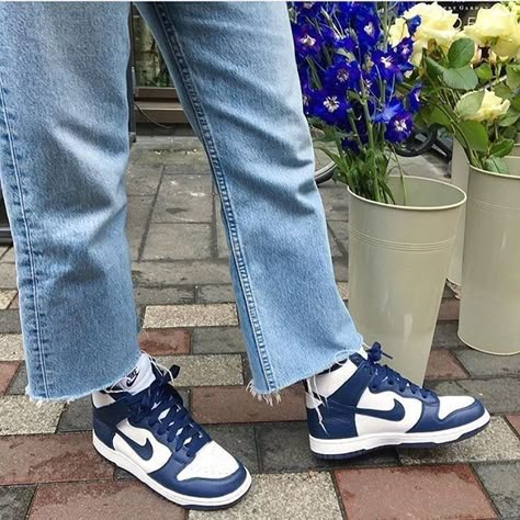 Dunk High, Dream Shoes, Nike Dunk, Shoe Game, Dream Closet, Jordan, Lookbook, Fashion Inspo, Navy Blue