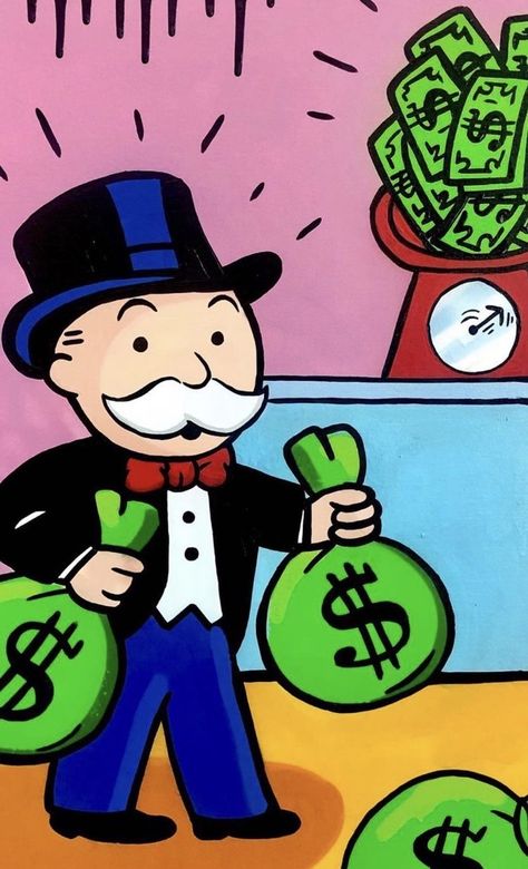 Mr Monopoly Art, Monopoly Wallpaper, Monopoly Art, Monopoly Man, Ipad Snap, Pop Art Drawing, Mickey Mouse Art, Swag Cartoon, Pop Art Wallpaper