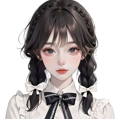 Seni Korea, Glittery Wallpaper, Korean Art, Digital Art Anime, Girl Sketch, Cute Profile Pictures, Cute Art Styles, Art Icon, Girl Icons