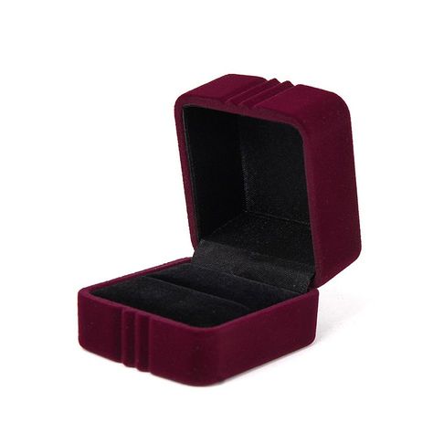 NUOLUX Ring Boxes Small Square Velvet Ring Box Jewelry Storage for Wedding Wine Red ** You can find more details by visiting the image link.(It is Amazon affiliate link) #JewelryBoxIdeas Gift Box Jewelry, Ring Storage, Square Ring, Square Rings, Box Jewelry, Jewelry Storage, Watches Jewelry, Jewellery Boxes, Ring Box