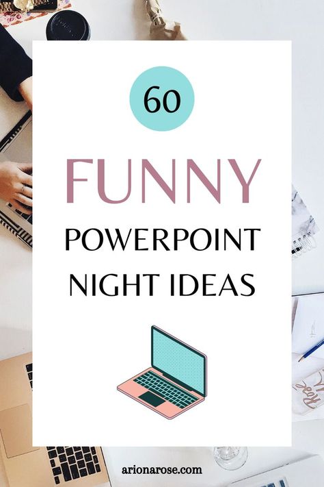 Girls Powerpoint Night Ideas, Funny Power Point Night Ideas, Powerpoint Ideas For Girls Night, Presentation Night Ideas With Friends, Power Point Party Ideas, Powerpoint Night Ideas, Girls Night Games, Funny Lists, Creative Powerpoint Presentations