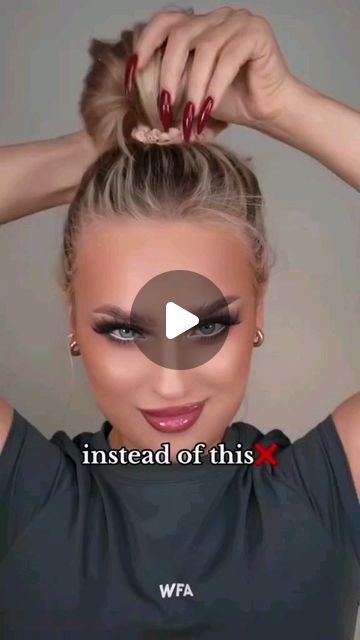 Simple Hairstyles & Tips on Instagram: "The Best hair tutorials 🔥🔥 By @ingaterner ❤️ . *No copyright infringement was intended. If you are the author of this video and do not want your video to be posted on this page, please contact me in DM and your video will be deleted as soon as possible. Thank you 🤗 . #hairvideo #hairstyleideas #tutorialhair #hairtutorialvideo #hairstylevideo #hairvideotutorial #videohair #hotd #hairtutorial #hairvideoshow  #hairdecoration #braidtutorial #braidoftheday #hairofinstagram #prettyhairstyles #hairtransformation #tutorialvideo #hairvideoshow #hairglamvideos #hairstyleideas" Ponytail Hairstyles Easy, Easy Hairstyles For Thick Hair, Easy Hair Updos, Hair Tutorials For Medium Hair, Hair Up Styles, Bun Hairstyles For Long Hair, Braided Hairstyles For Wedding, Hair Videos Tutorials, Kids Braided Hairstyles