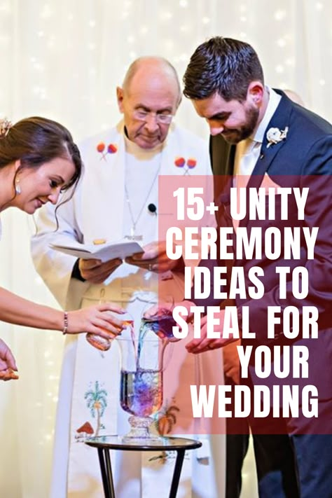 Casual Wedding Ceremony Ideas, Wedding Family Unity Ideas, Different Wedding Unity Ideas, Unity Box Wedding Love Letters, Wedding Unity Symbol Ideas, Union Ideas For Wedding, Symbolic Ceremony Wedding, Wedding Symbols Marriage Unity Ceremony, Water Unity Ceremony Weddings