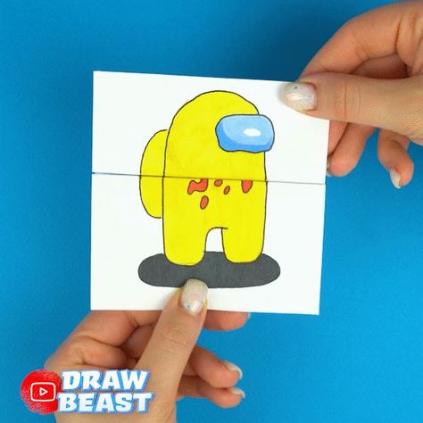 How to draw Among us easy with transformations from Poppy Playtime, cool crafts to try at home! See and learn how to make arts and paper crafts. Have a good day! Art Kids Ideas, Hand Crafts For Kids, Hand Crafts, Cool Crafts, Crafts To Try, Poppy Playtime, Kids Ideas, Art Kids, Craft Activities