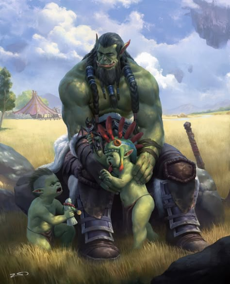 Warcraft Orc, Warcraft Characters, Demon Lord, Warcraft Art, Heroic Fantasy, 다크 판타지, Fantasy Races, Dungeons And Dragons Characters, Mythical Creatures Art