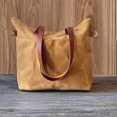 Waxed canvas bag