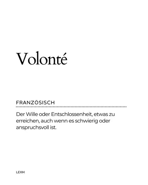 Erwecke die unerschütterliche Willenskraft, die dich befähigt, jedes Hindernis zu überwinden und deine Träume zu verwirklichen. Motivationssprüche, schöne Wörter mit Bedeutung, ungewöhnliche Worte und inspirierende Tattoos. Ein Wort Tattoo, French Tattoo Ideas Words, Poem Tattoo, Wörter Tattoos, French Tattoo, Fancy Words, Cute Words, Rare Words, Instagram Story Ideas