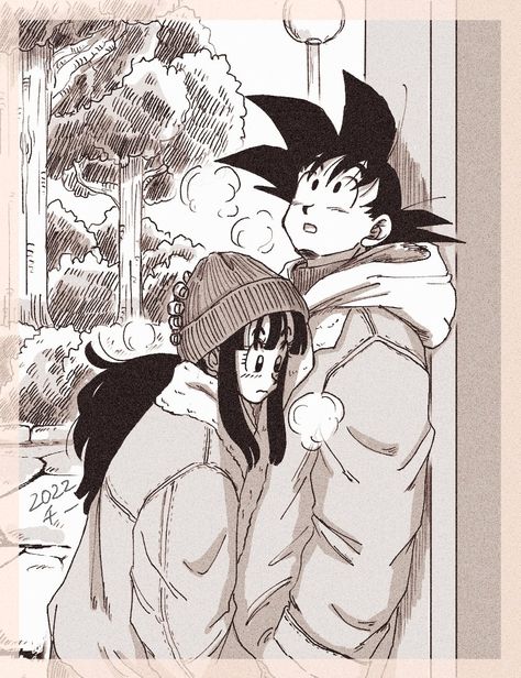 Goku Father, Goku And Chi Chi, Whatsapp Wallpapers Hd, Goku And Chichi, Anime Siblings, Dragon Ball Painting, Dragon Balls, Me And Him, Dragon Ball Super Manga