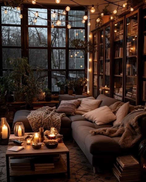 Dark Living Rooms, Cosy Living, Inspire Me Home Decor, Cozy Room Decor, Apartment Decor Inspiration, Dream House Interior, Home Design Decor, Dream Rooms, Home N Decor