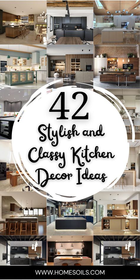 Upgrade your space with 42 stylish and classy kitchen decor ideas for a refined and functional look! Click here for elegant inspirations and tips! Nicole Gates Kitchen, What To Hang Above Stove, Classy Kitchen Ideas, Classy Kitchen Decor, Elegant Kitchens Luxury, Kitchen Decorating Ideas Themes, Decorating Ideas For Kitchen, Lux Kitchen, Modern Kitchen Decor Ideas